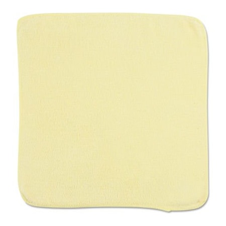 Rubbermaid Commercial Rubbermaid Microfiber Cleaning Cloths, 12 X 12, Yellow, 24/Bag 1820580